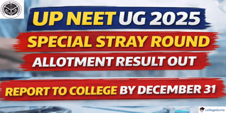 UP NEET UG 2025 Special Stray Round Allotment Result Out @upneet.gov.in; Report to College by December 31